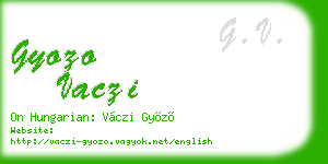 gyozo vaczi business card
